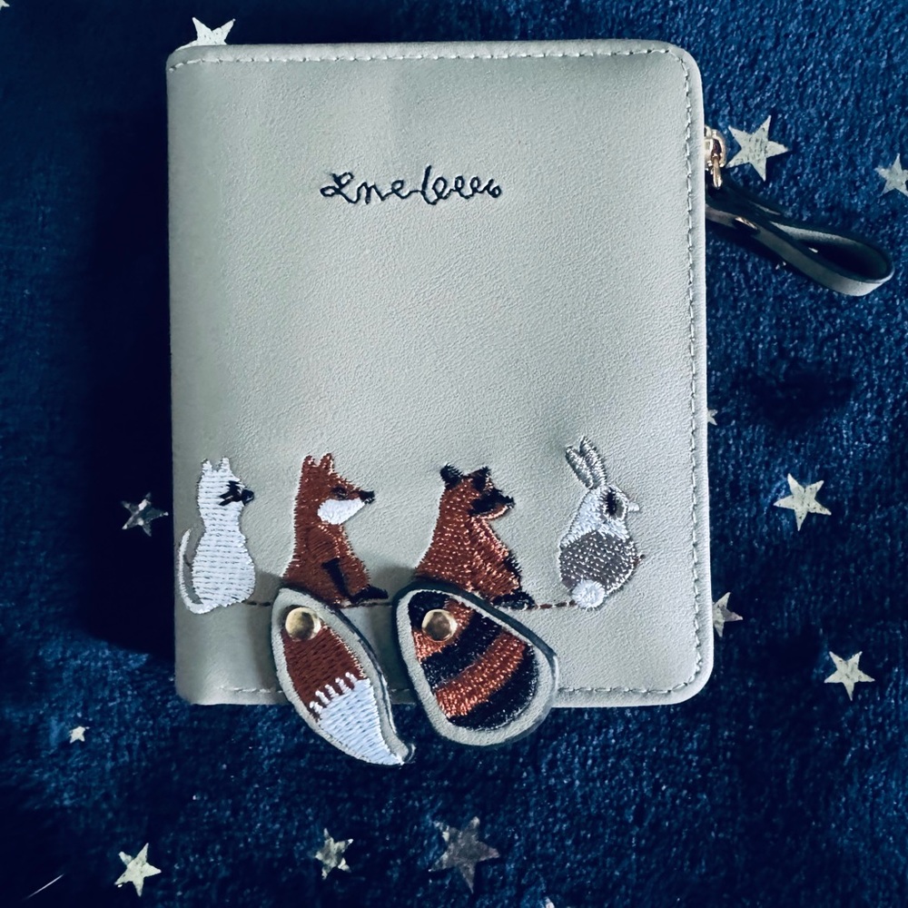 Animal Embroidered Wallet - NWOT